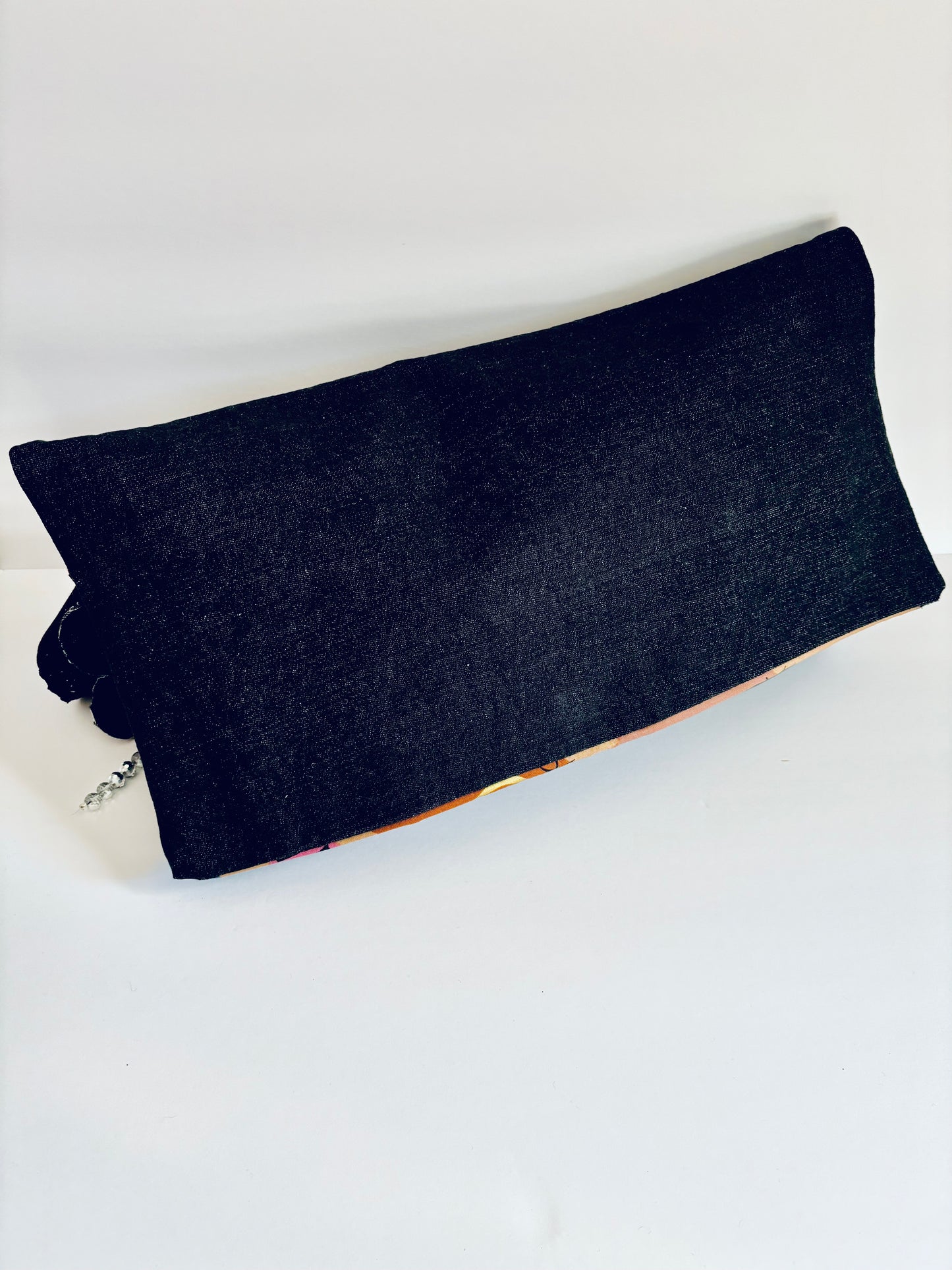 Everyday BLACK Denim Jumbo Clutch Bag