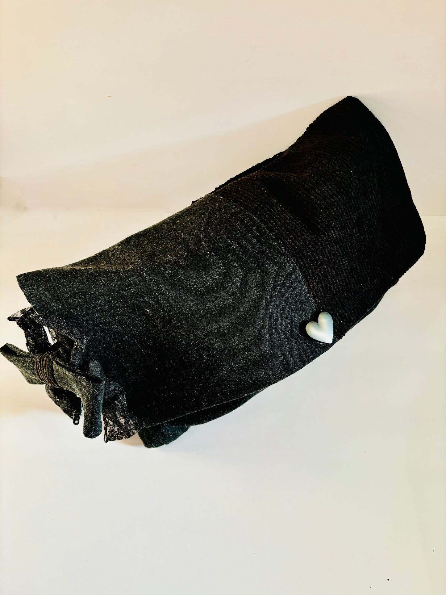 Everyday BLACK Denim Jumbo Clutch Bag