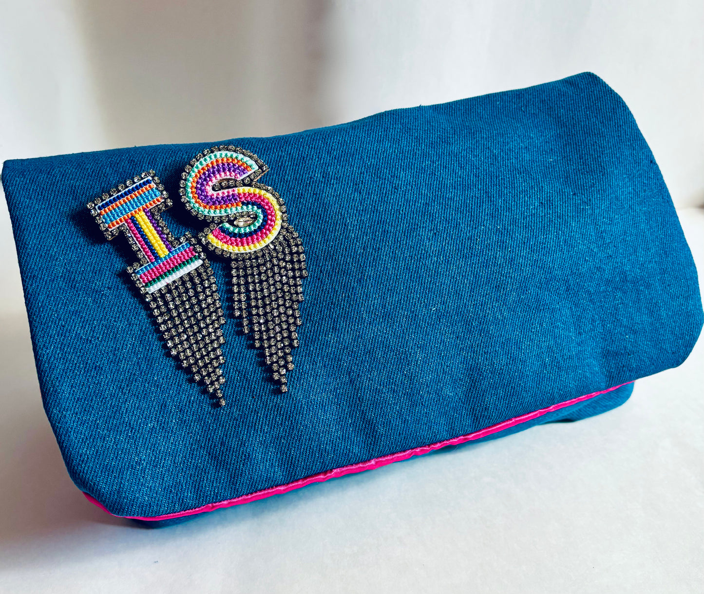 ISPLURGE Everyday Denim Clutch Bag